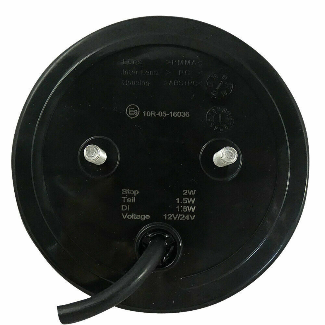 1 Брой LED Лед Диоден Стоп Тип Хамбургер Неон Ефект Ø12cm 120mm 12V-24V За Камион, Ремарке, Бус , Каравана, Кемпер,Ван