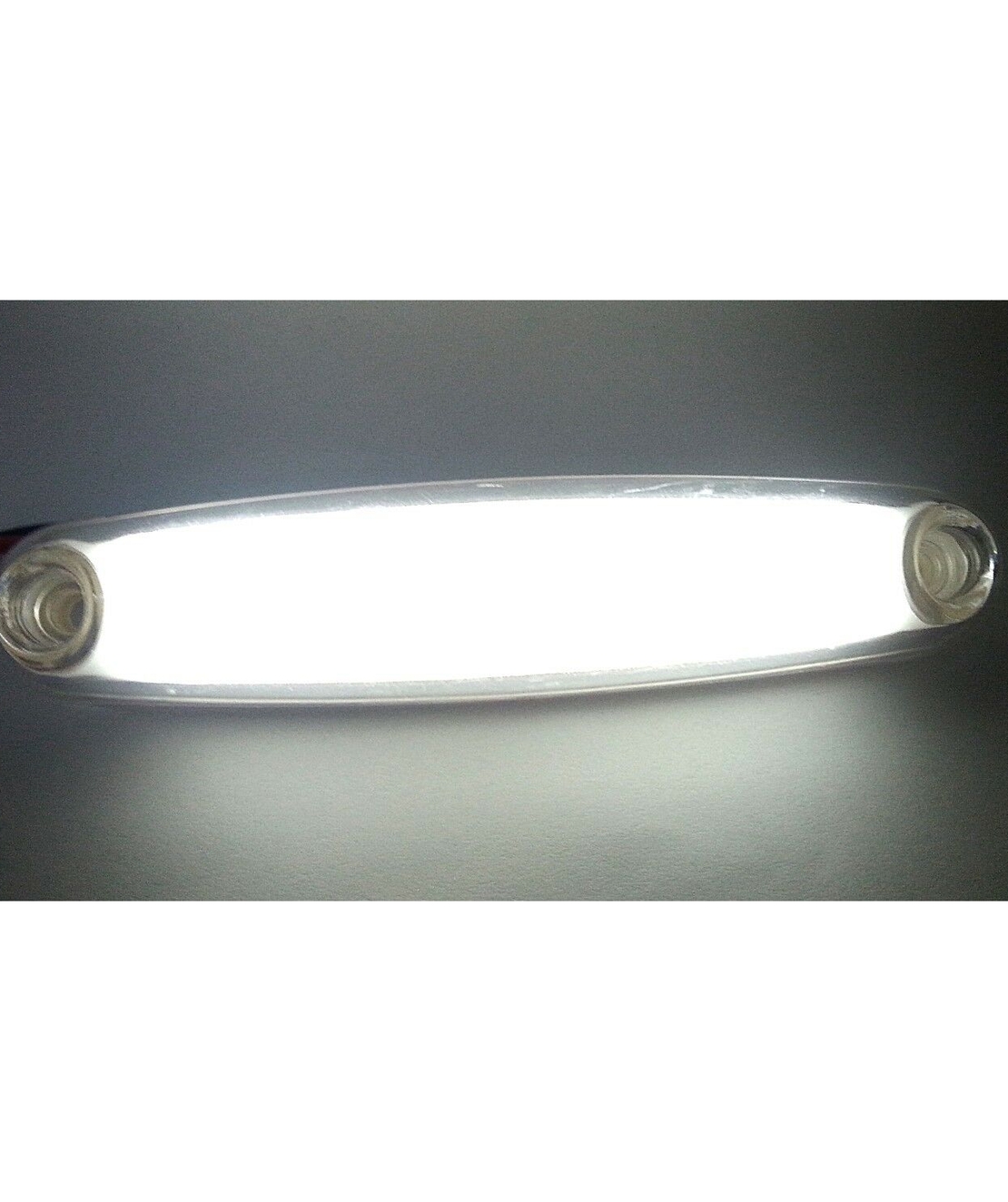 LED Светодиоден Габарит Неон Ефект Маркер Токос Бял 12V-24V 107 mm