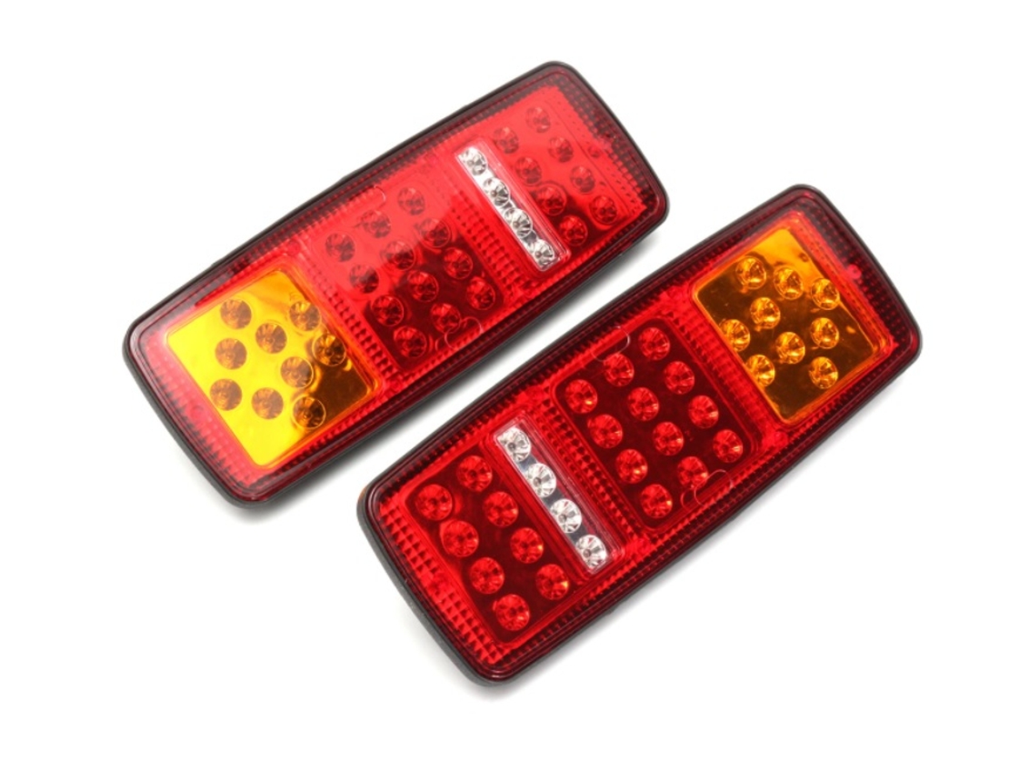Комплект от 2 бр. LED стопове мигач задна светлина 24V за камион бус ТИР емарке