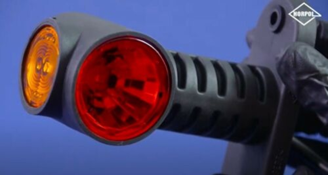 1 Брой 12см LED Лед Габарит, Рогче, 12V-24V, 3 SMD Диода, Тройна Функция, Червена, Бяла, Жълта Светлина, 3D Светлинен Ефект