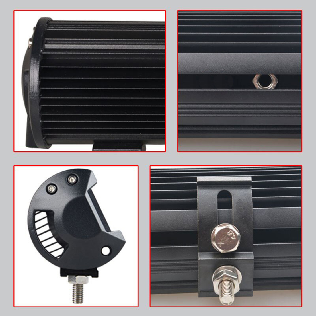 30см 7600lm 72W LED Бар, Насочена Spot Светлина, 12V 24V, Регулируемо Долно Захващане