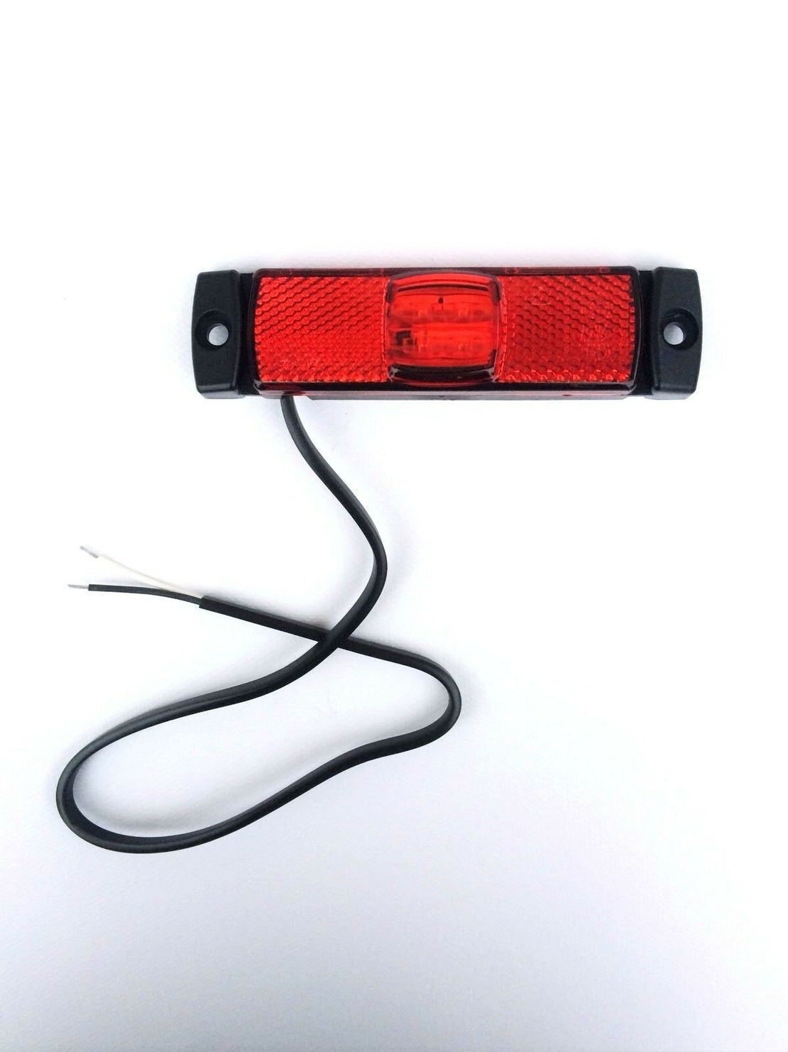 LED ЛЕД Светодиоден Червен Водоустойчив Габарит Маркер Fristom Е-Mark 12V-24V 130mm x 32mm x 14.5mm