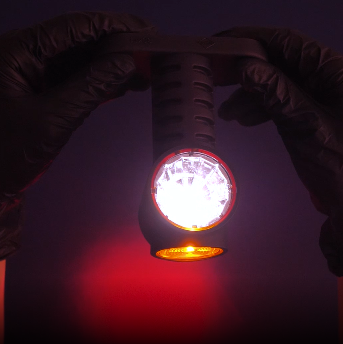 Комплект 2 броя LED Лед Габарит, Рогче, 17.5см, 12V-24V, 3 SMD Диода, Тройна Функция, Червена, Бяла, Жълта Светлина, 3D Светлинен Ефект
