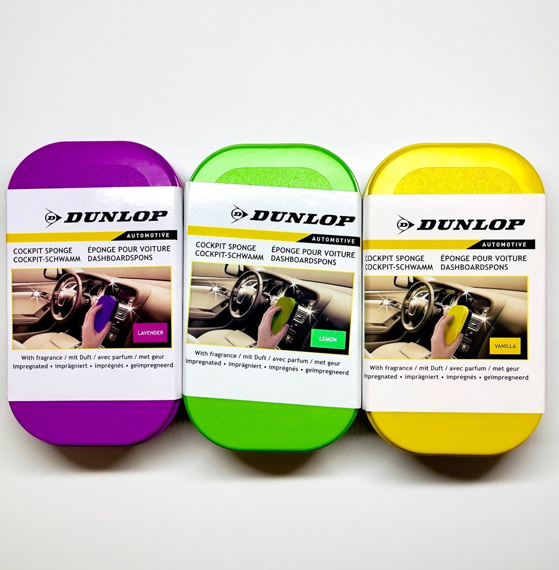 Гъба за автомобилно табло с аромат на ванилия Dunlop