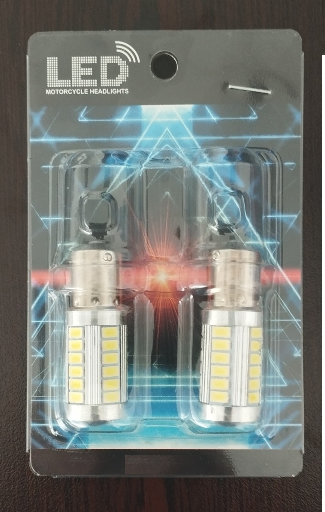 Комплект от 2бр. LED Лед Крушки, 33 SMD, С Лупа, BAU15S 1156 (P21W), 12V, Бяла, Светлина Разминати пинове (150°)