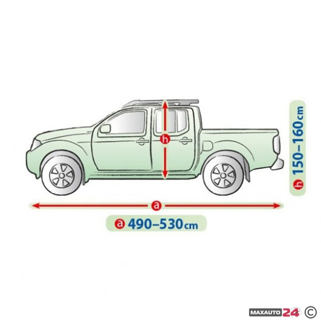 Покривало Kegel серия Mobile размер XL сиво за Pick UP