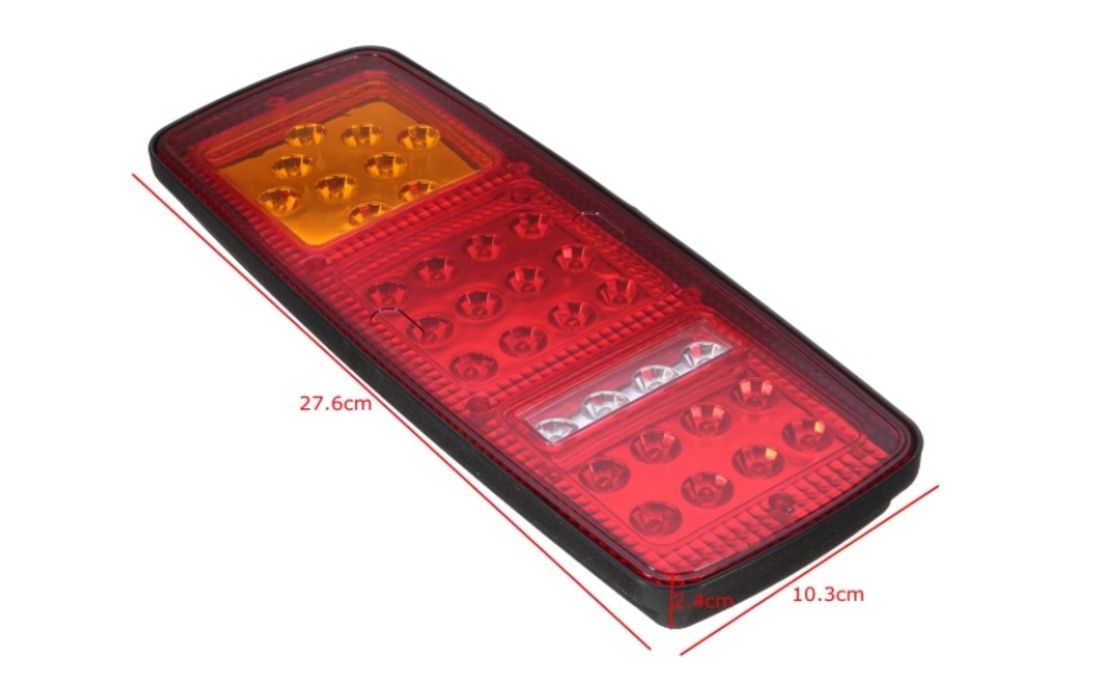 Комплект от 2 бр. LED стопове мигач задна светлина 24V за камион бус ТИР емарке
