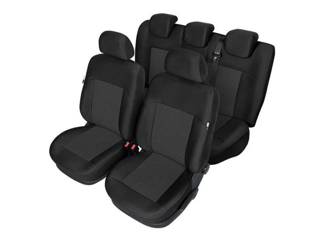 Пълен Комплект Тапицерия Kegel за предни+задни седалки на Toyota Yaris Mk3 2011-2019 Черна Текстил