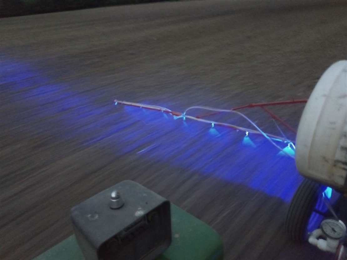 Led Лед работно осветление за щангата на пръскачка струйна лампа фар прожектор халоген синя светлина 12V-24V