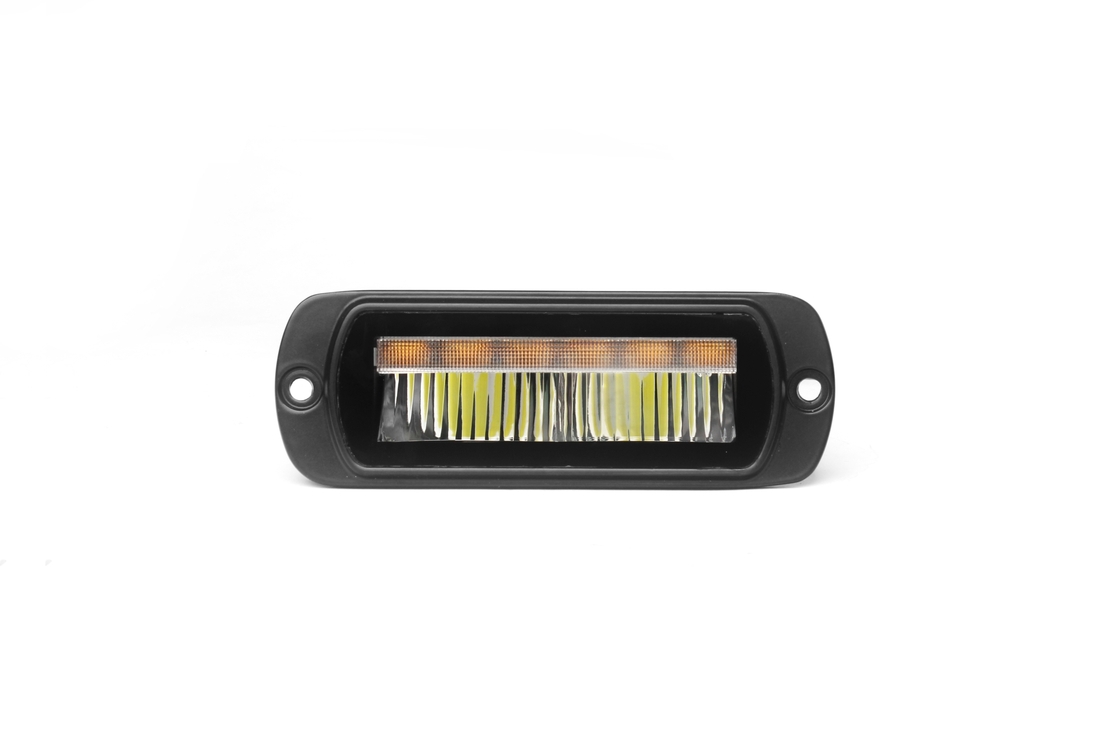 LED комбиниран халоген Flexzon / работна лампа с бял DRL и предупредителна светлина R65, за вграждане, 4 функции, IP65/67K, 12–24V