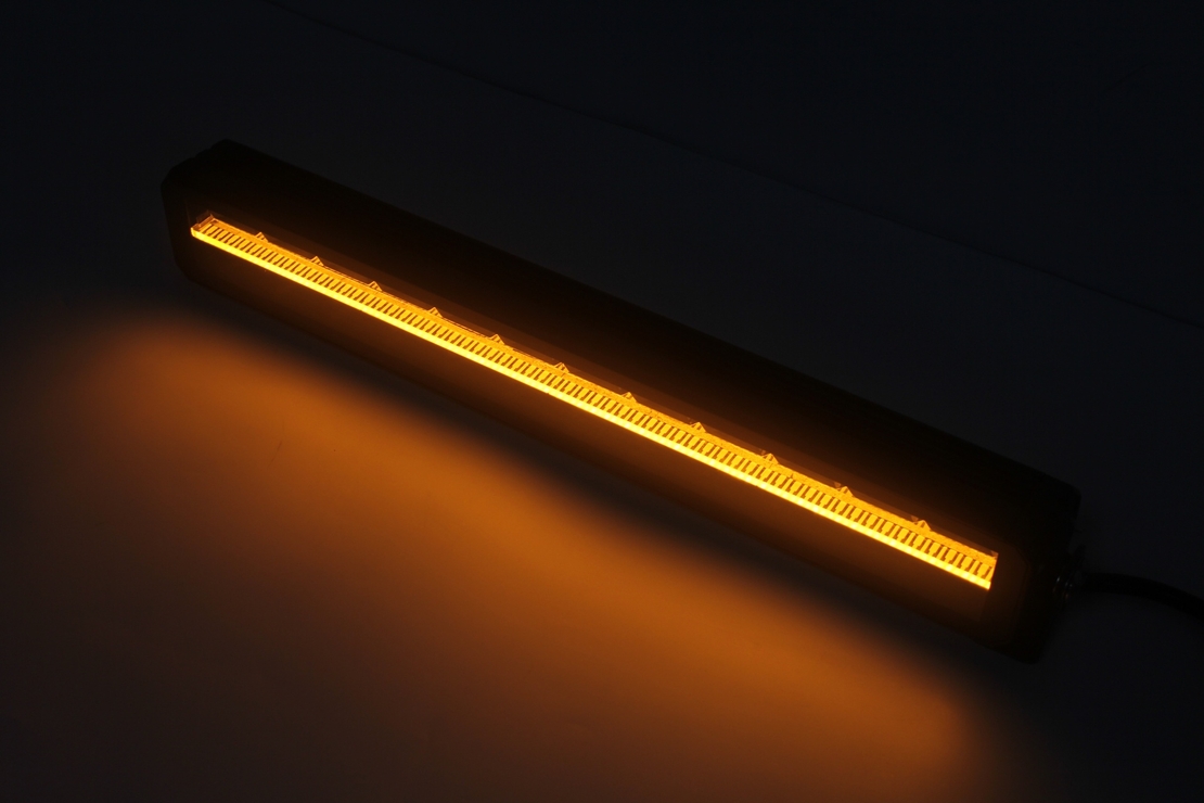 56 cm / 22 Инча 12V - 24V Led Bar Лед Бар Пиано дизайн Диоден Прожектор Супер Мощен Бяла и Оранжева Светлина Габарит Мъгла Блиц Високо Качество Ново Поколение 10900LM