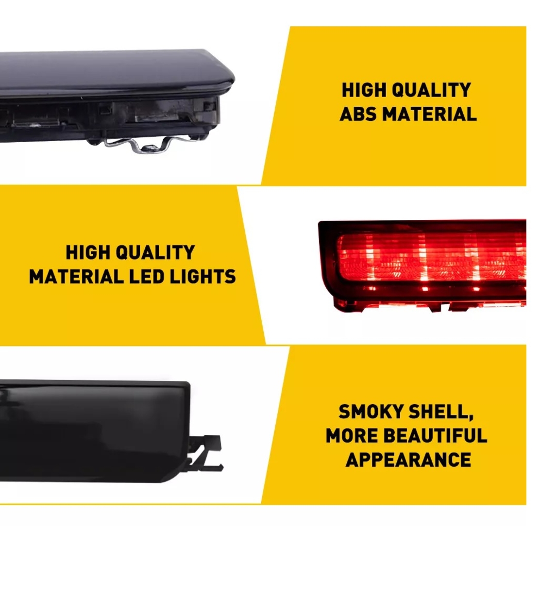 LED Трети стоп за VW CADDY III (Mk3) 2004-2015, Опушен, Червен