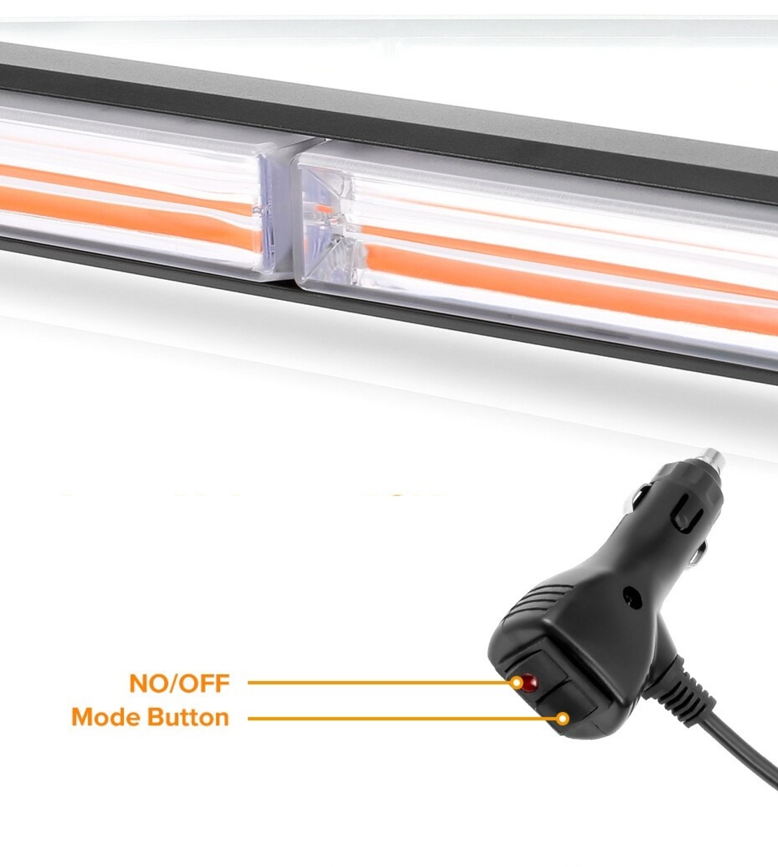 30 Cm Сигнална Аварийна Блиц Маяк Led Бар Лампа Пътна Помощ Платформа 12V-24V 36W