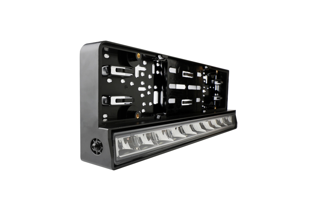 Рамка за Номер с Вграден LED Бар 20 51cm 12v 24v Бяла и Оранжева Дневна DRL Габаритна Светлина