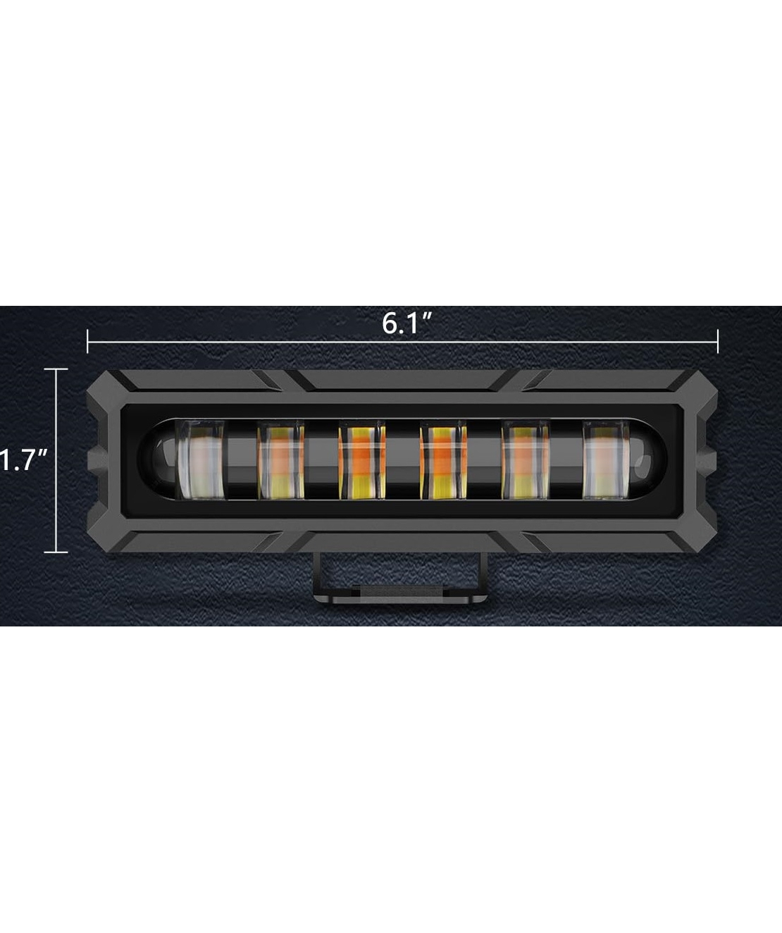 15,5 cm 7Д Диоден Прожектор Супер Мощен Халоген Led Bar Лед Бар 40w Комбиниранa Бяла и Жълта Светлина 12V - 24V За АТВ SUF Джип 4х Offroad Камион