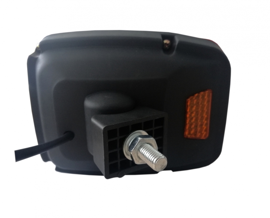 Ляв LED Фар с Мигач, Подходящ за Трактор, Комбайн, Багер, Снегорин и др - 4 диода, 12W, 1000lm