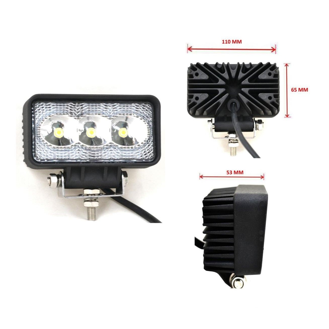 Универсален Мини Лед LED Халоген Фар Работна Лампа 12V - 24V за автомобил офроуд бус ван камион