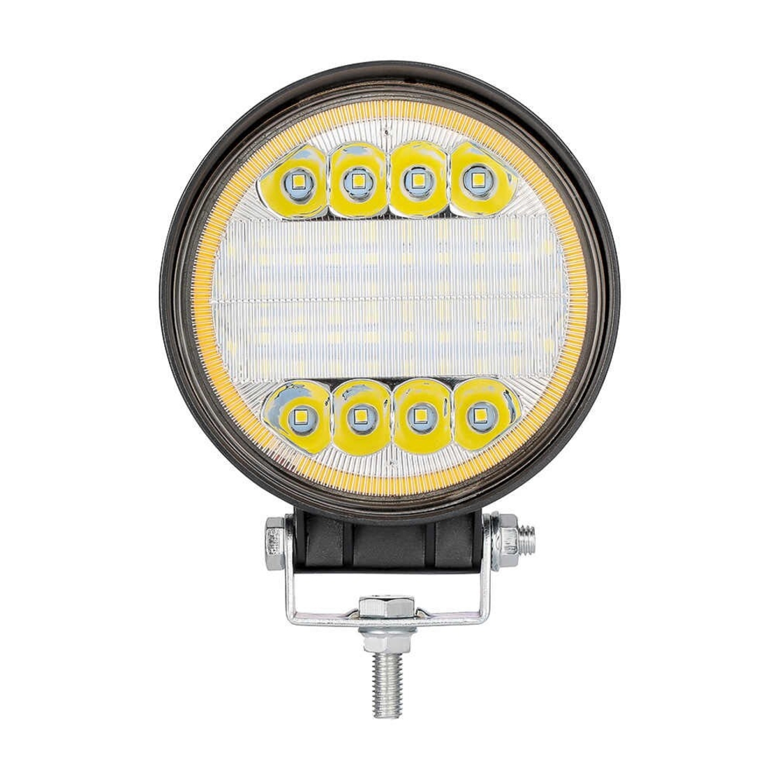 72W LED Диоден Фар Работна Бяла Жълта Светлина Габарит Мъгла Лампа 12V 24V 3100 Лумена