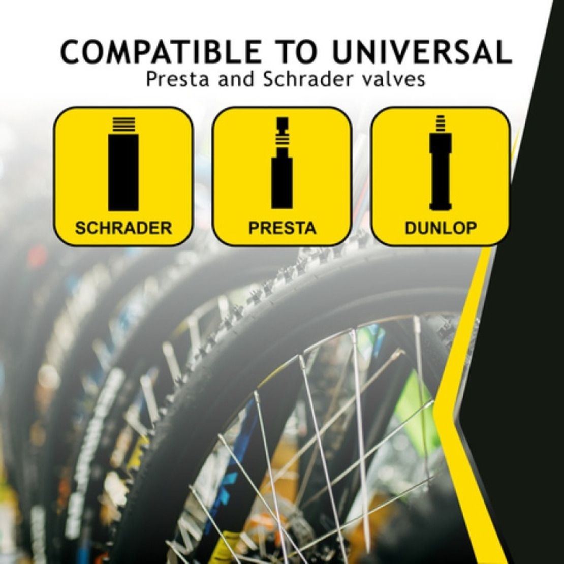 Стояща помпа за велосипед с интегриран манометър DUNLOP