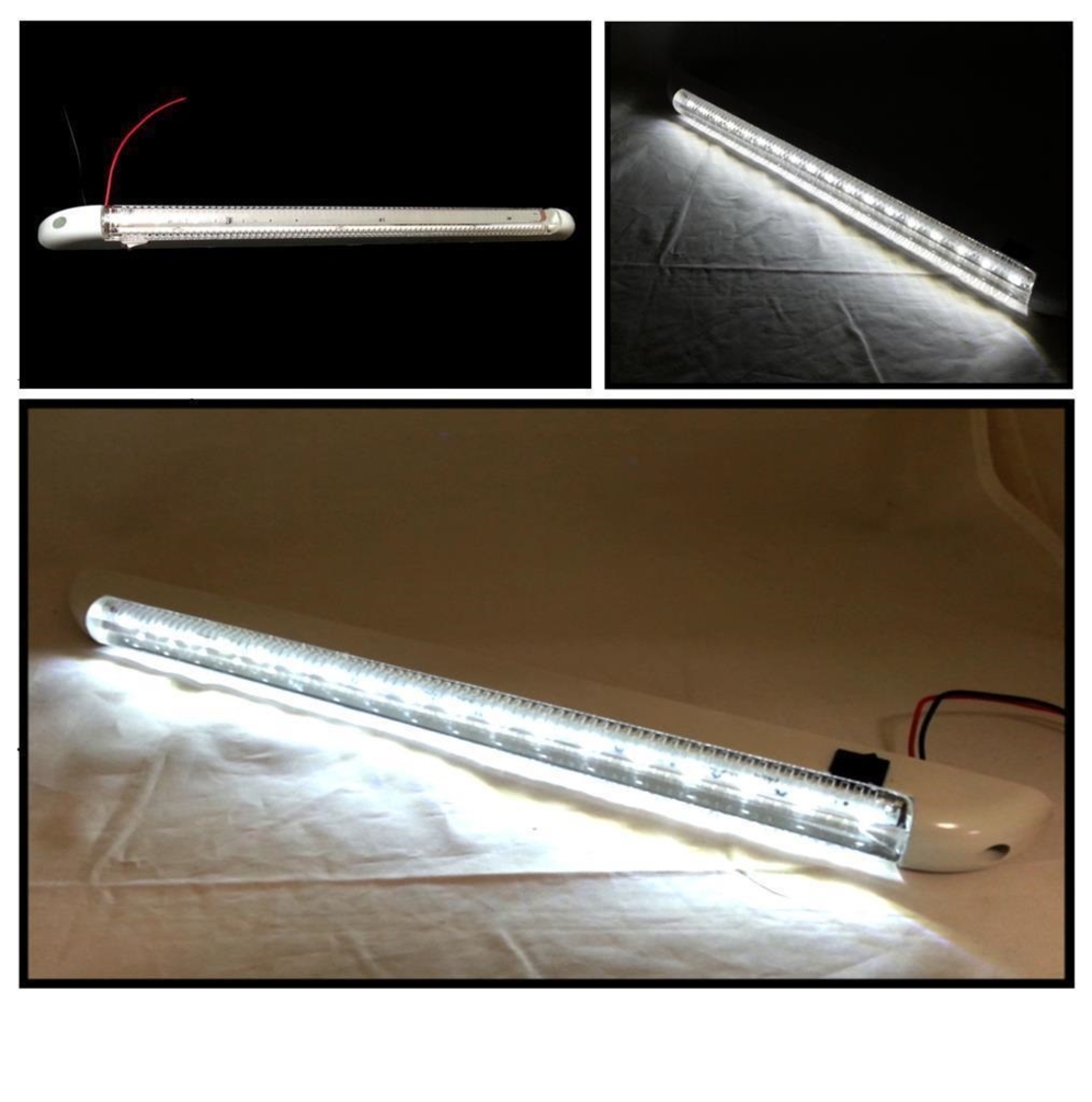 LED Лед Интериорна Диодна Лампа, Тръба, 40см, Бяла Светлина, 24V, За Автомобил, Камион, За Дома или Офиса