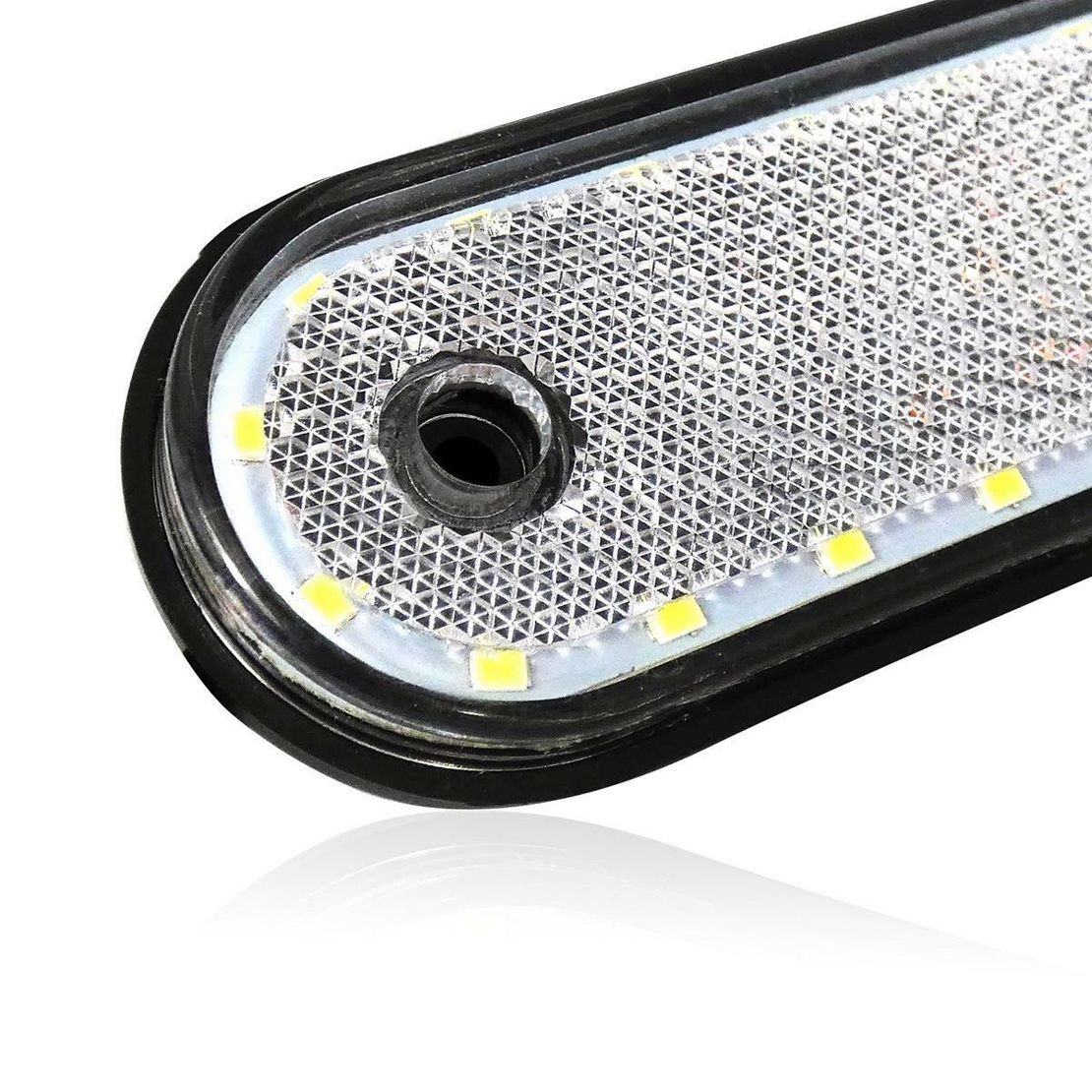LED Габарит, Маркер, Токос - Бял, Червен, Жълт, 20 Диода - 12V - 24V - за камион бус, ван, каравана, платформа, кемпер