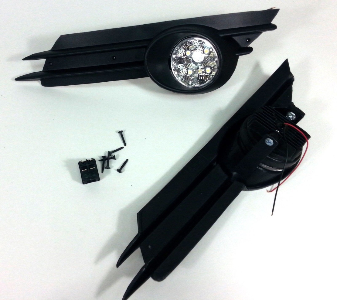 LED Халогени с решетки за ОПЕЛ КОРСА Д 2007-2010 / Opel Corsa D