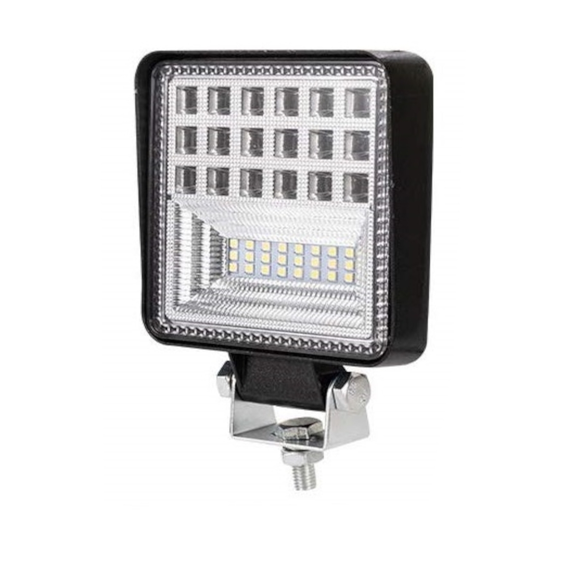 Универсален 126W Лед LED Халоген Фар Работна Лампа 12V - 24V бяла светлина за автомобил офроуд бус ван камион