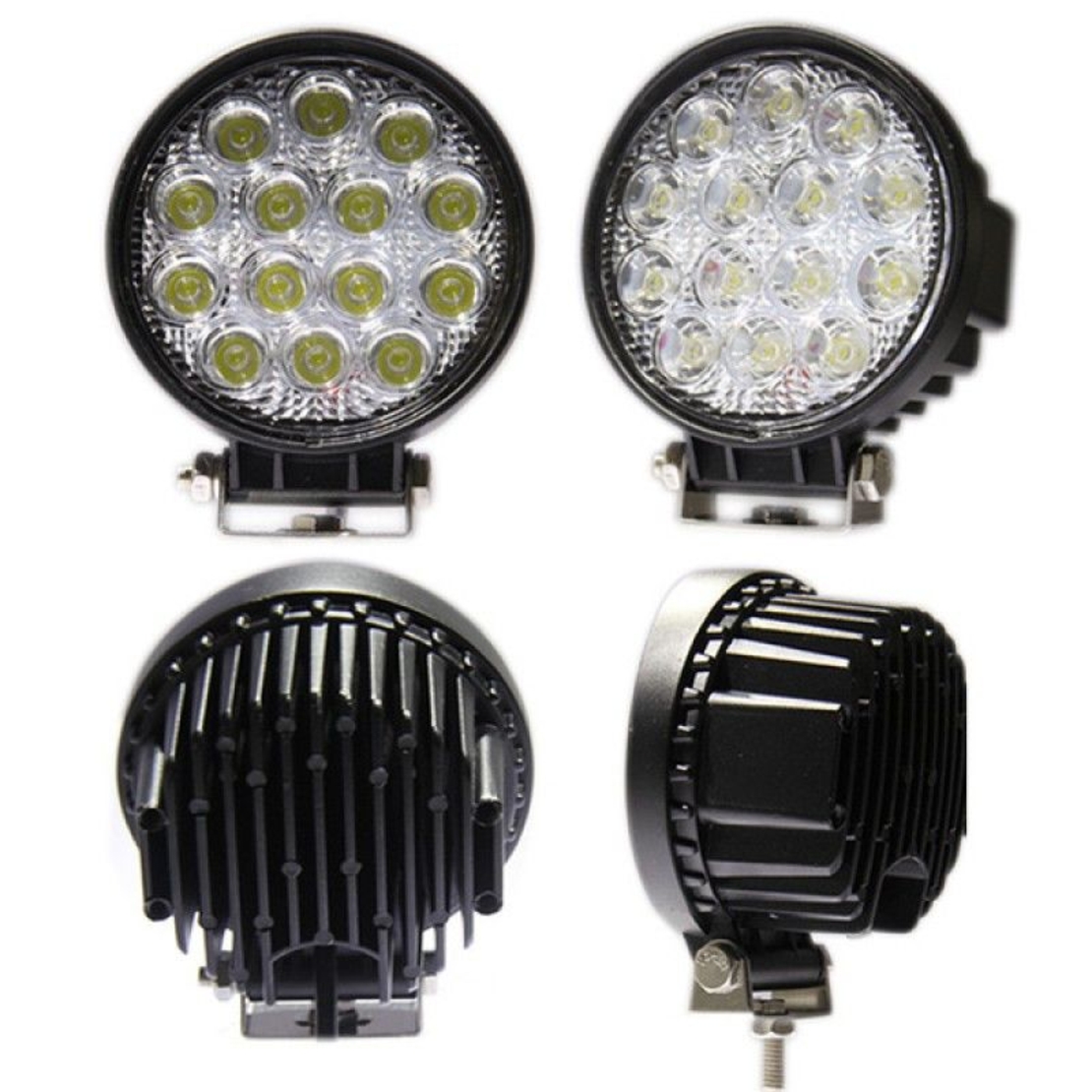 Универсален 42W Лед LED Халоген Фар Работна Лампа 12V - 24V за автомобил офроуд бус ван камион