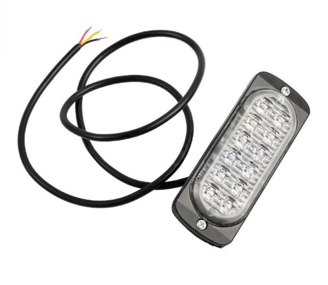 12 LED ЛЕД Аварийна Лампа За Пътна Помощ, Жълта Блиц Светлина, Мигаща!