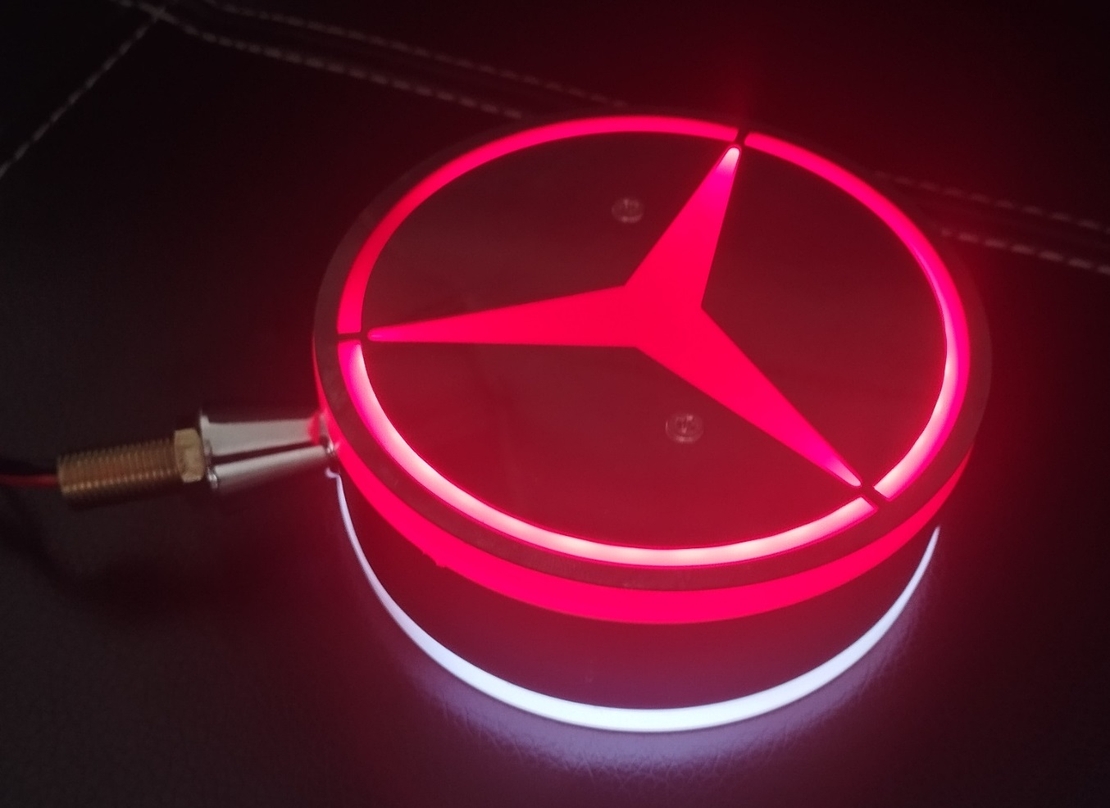 Комплект от 2бр Светодиодни LED Лед Габарити Обеци 24V бяло-червено Mer