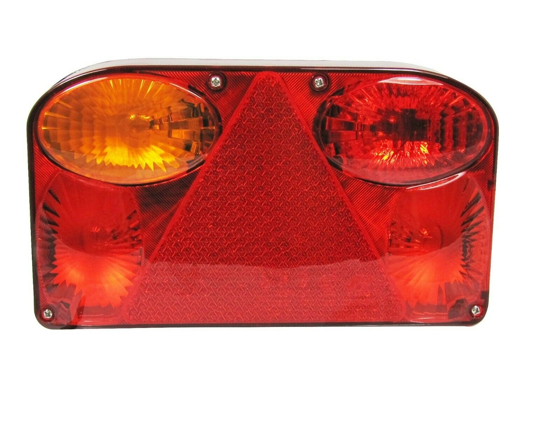 Комплект стопове задни свeтлини с крушка 12V подходящи за Бус Камион Ремарке Караванa Платформа със сертификат E11
