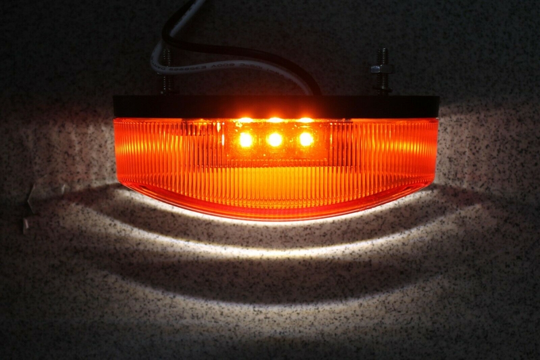LED Диоднa Светлинa, Вертикален, Висящ Монтаж , Предна, Задна, ЛЕД Лампа, Бяло, Червено, 6 Диода, 12V E-Mark