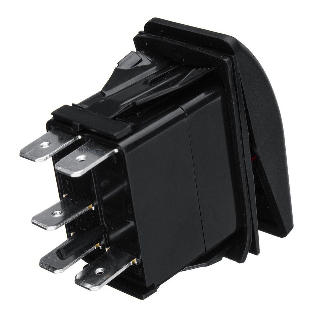 Копче, Бутон, За Вграждане, за LED Лед Бар, Халоген, Светлини, 12V - 24V, Надпис ROOF LIGHTS , Синя Светлина