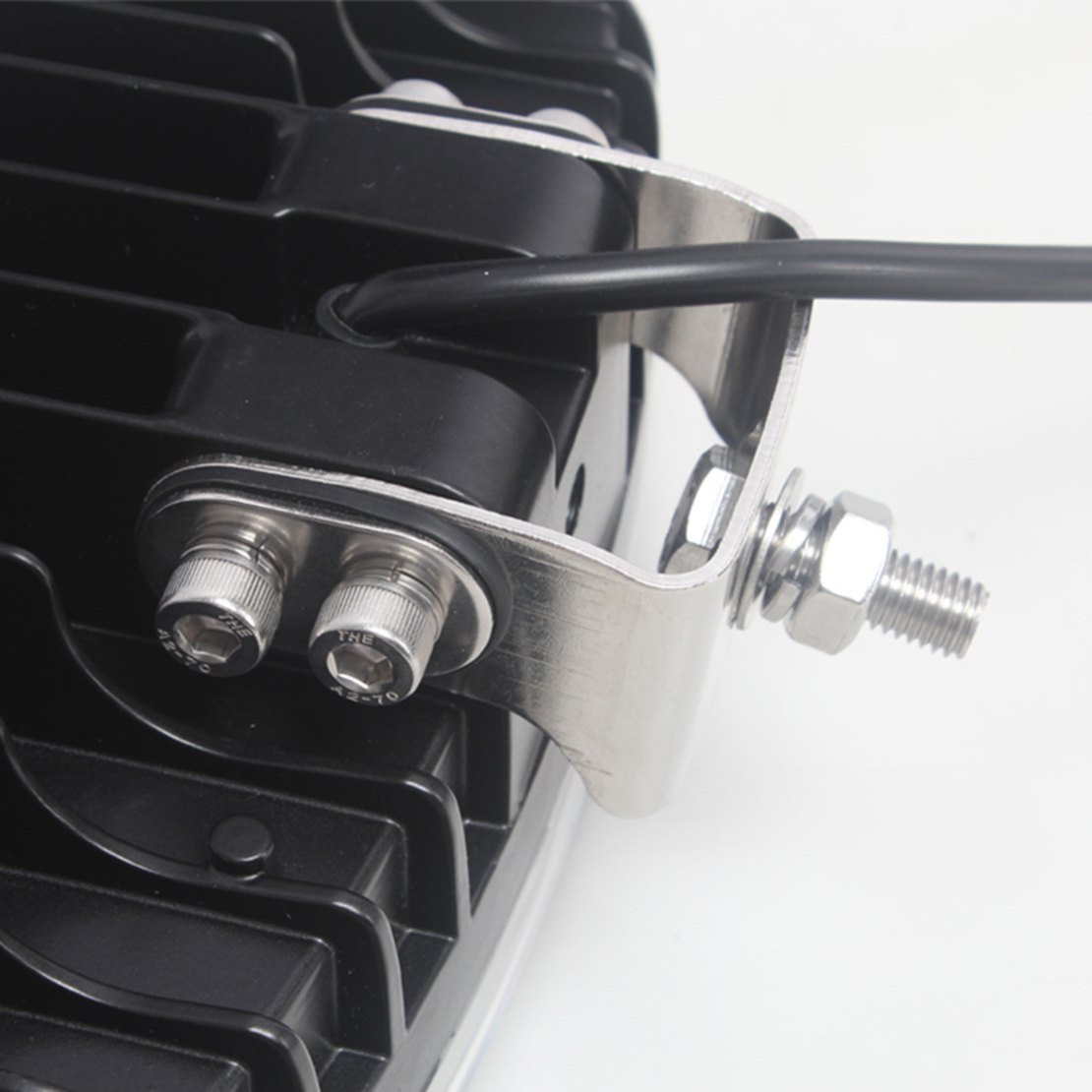 Нов мощен 64W LED ЛЕД Фар Халоген Лампа с Три Функции Неон Neon Ефект 12V - 24V Бяла светлина 6500LM