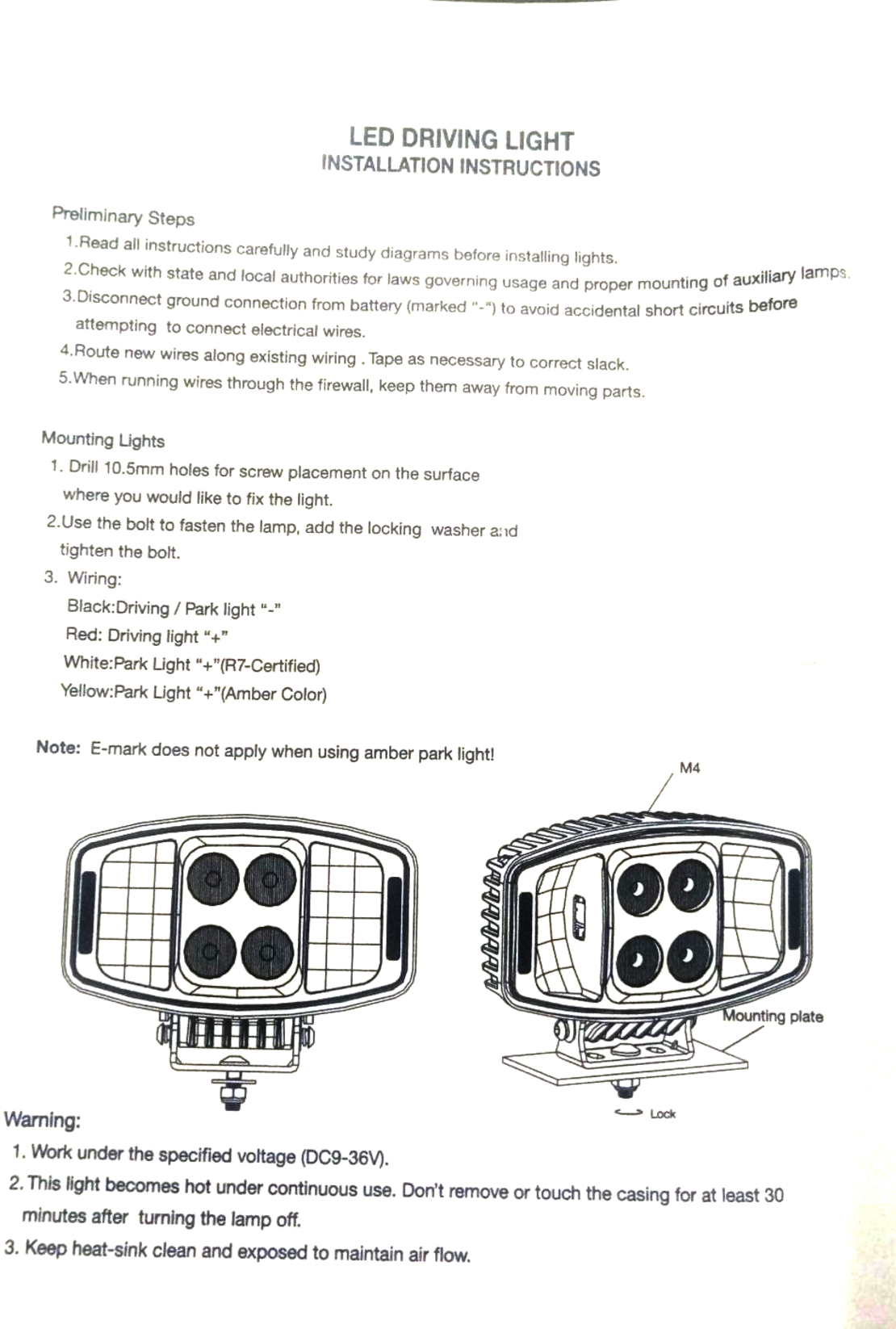 LED ЛЕД 90W Jumbo фар халоген лампа 12V - 24V с DRL parking светлина бяло-жълто за джип камион трактор
