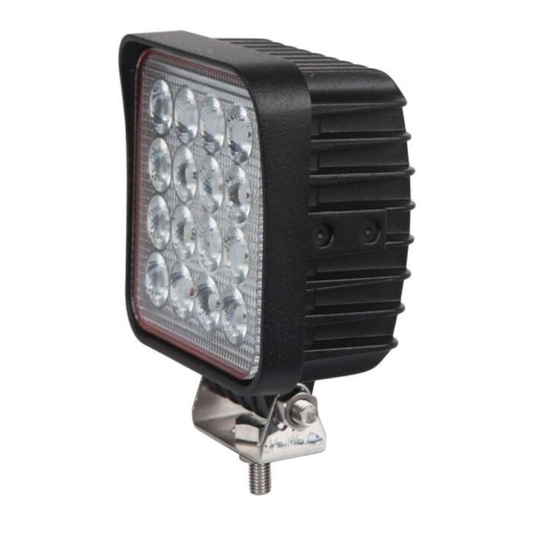 11 См Квадратен 48W Супер Мощен PRO Led Диоден Халоген Лед Лампа Прожектор 12V 24V
