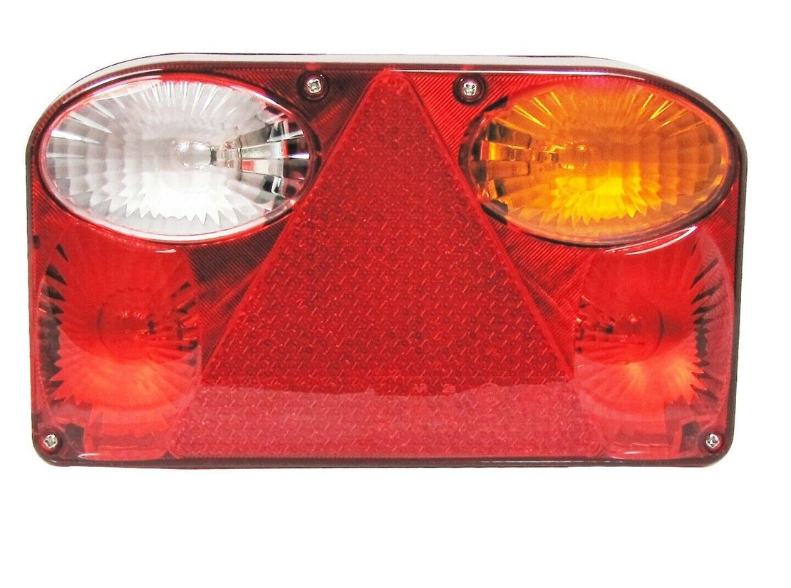 Комплект стопове задни свeтлини с крушка 12V подходящи за Бус Камион Ремарке Караванa Платформа със сертификат E11