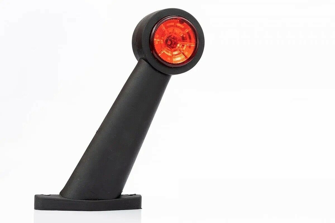 Комплект от 2 броя LED ЛЕД диодни габарити светлини Fristom тип рогче за камион ремарке тир бус каравана платформа 12V/24V Е-Mark 95mm x 100mm x 45mm