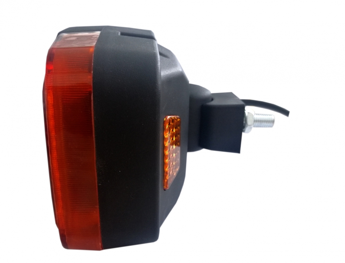 Ляв LED Фар с Мигач, Подходящ за Трактор, Комбайн, Багер, Снегорин и др - 4 диода, 12W, 1000lm