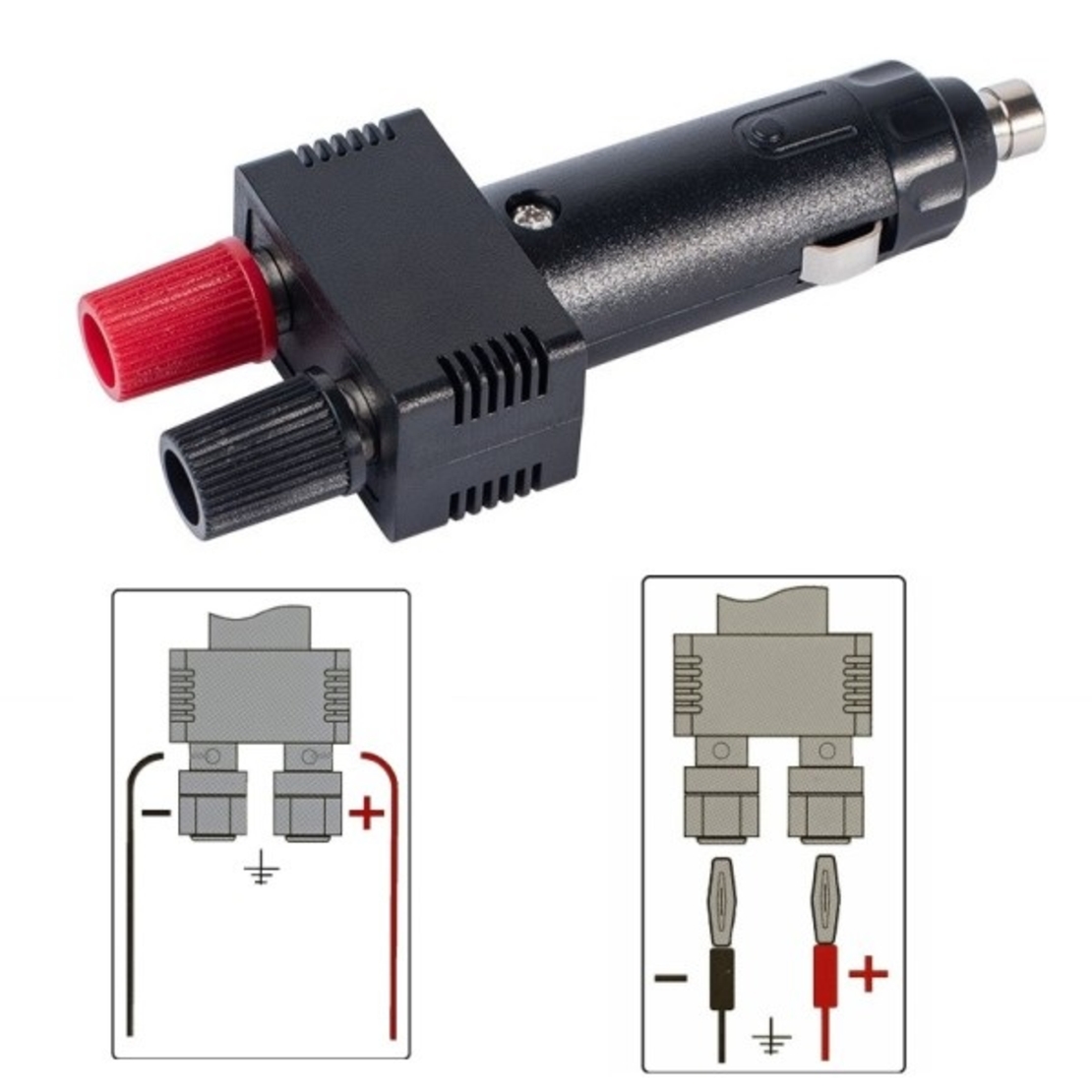 Букса за запалка с бързи конектори бърза връзка 12V
