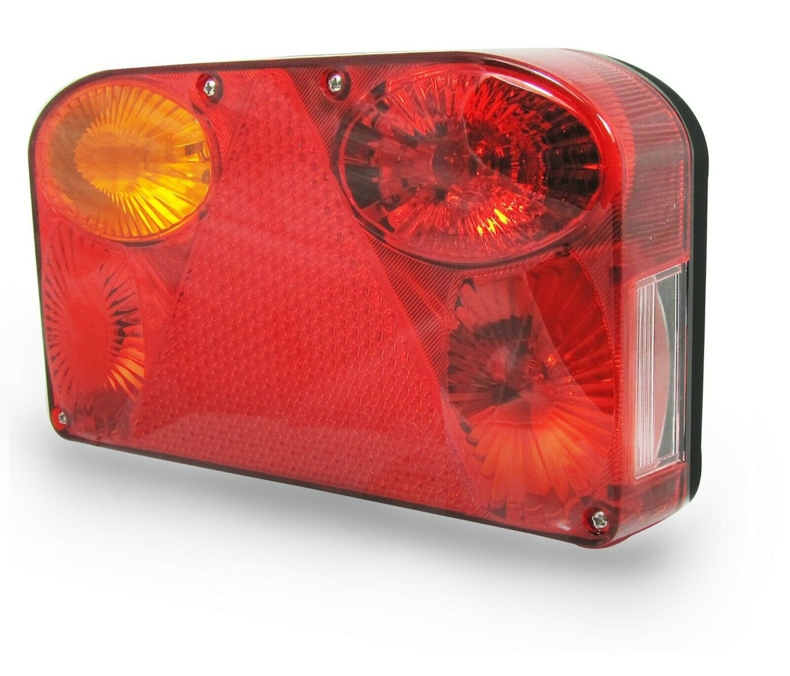 Комплект стопове задни свeтлини с крушка 12V подходящи за Бус Камион Ремарке Караванa Платформа със сертификат E11