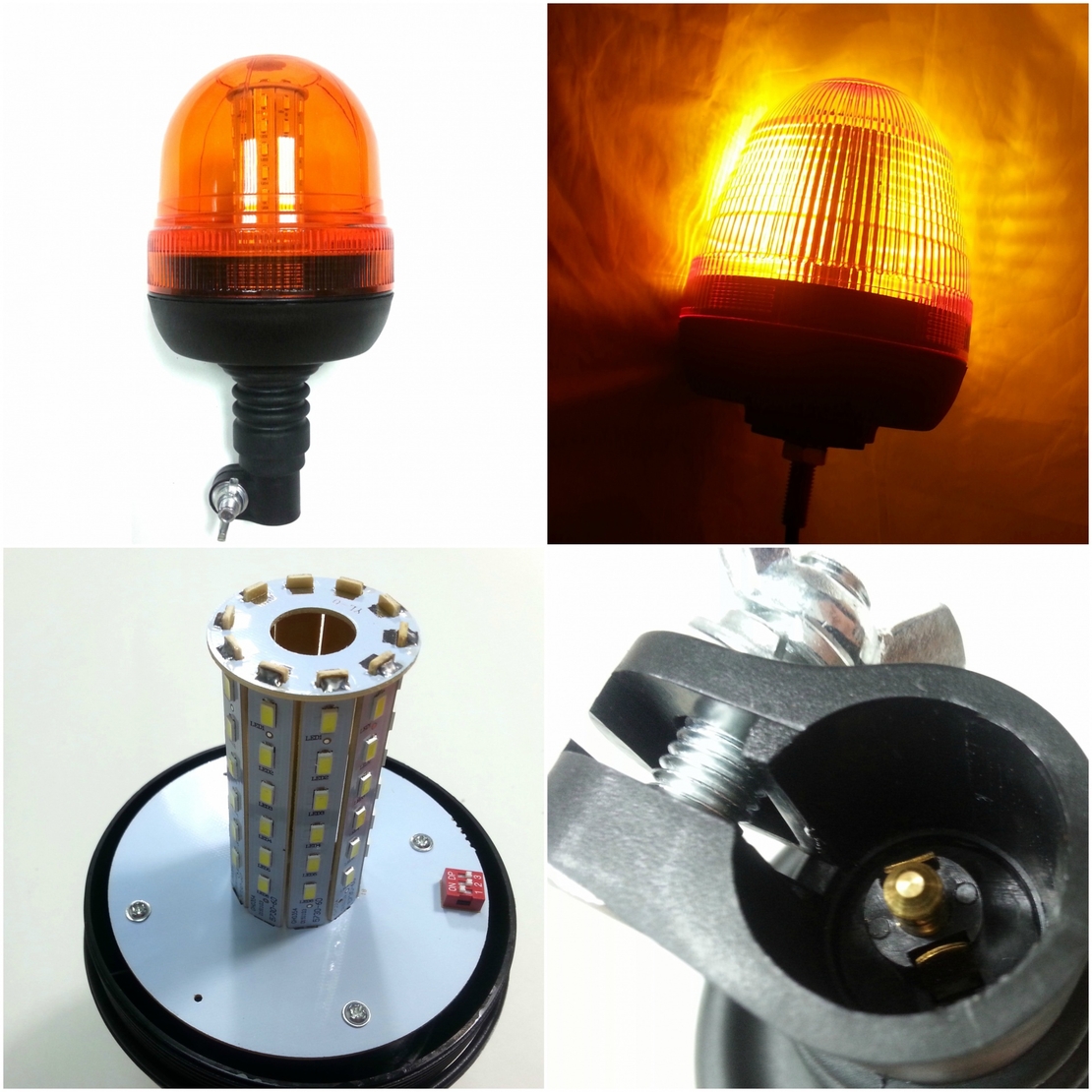 LED ЛЕД Аварийна/сигнална лампа Маяк буркан 12/24V MAR708