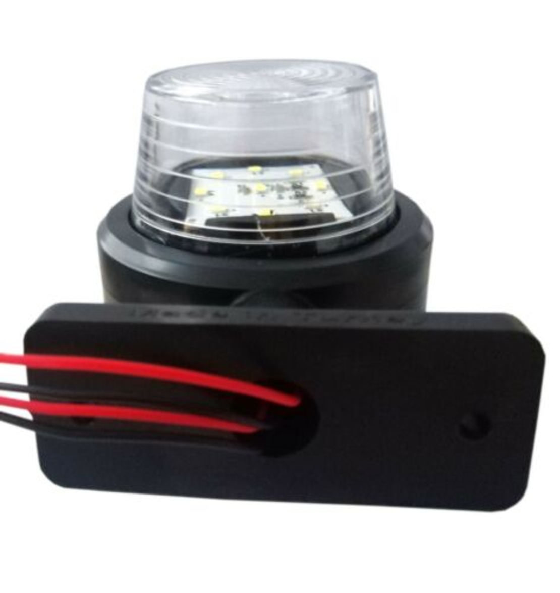 Комплект от 2 броя 12-24V ЛЕД LED Диодни Странични Маркери, Рогчета, Светлини За Камион, Ремарке, Каравана, Кемпер АТВ и др., бяло-червено