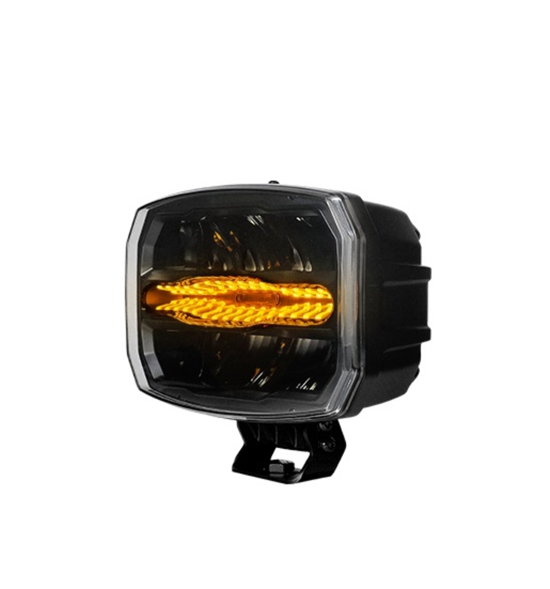 LED комбиниран халоген Flexzon 12–24V, 175W, 11000 lm, оранжев/бял DRL и аварийна блиц светлина с 4 режима, E-mark, IP67/69K