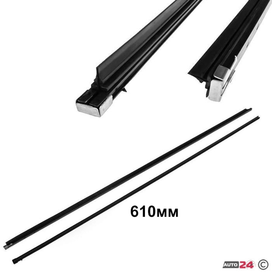Пера за чистачки силикон 24'' - Черни