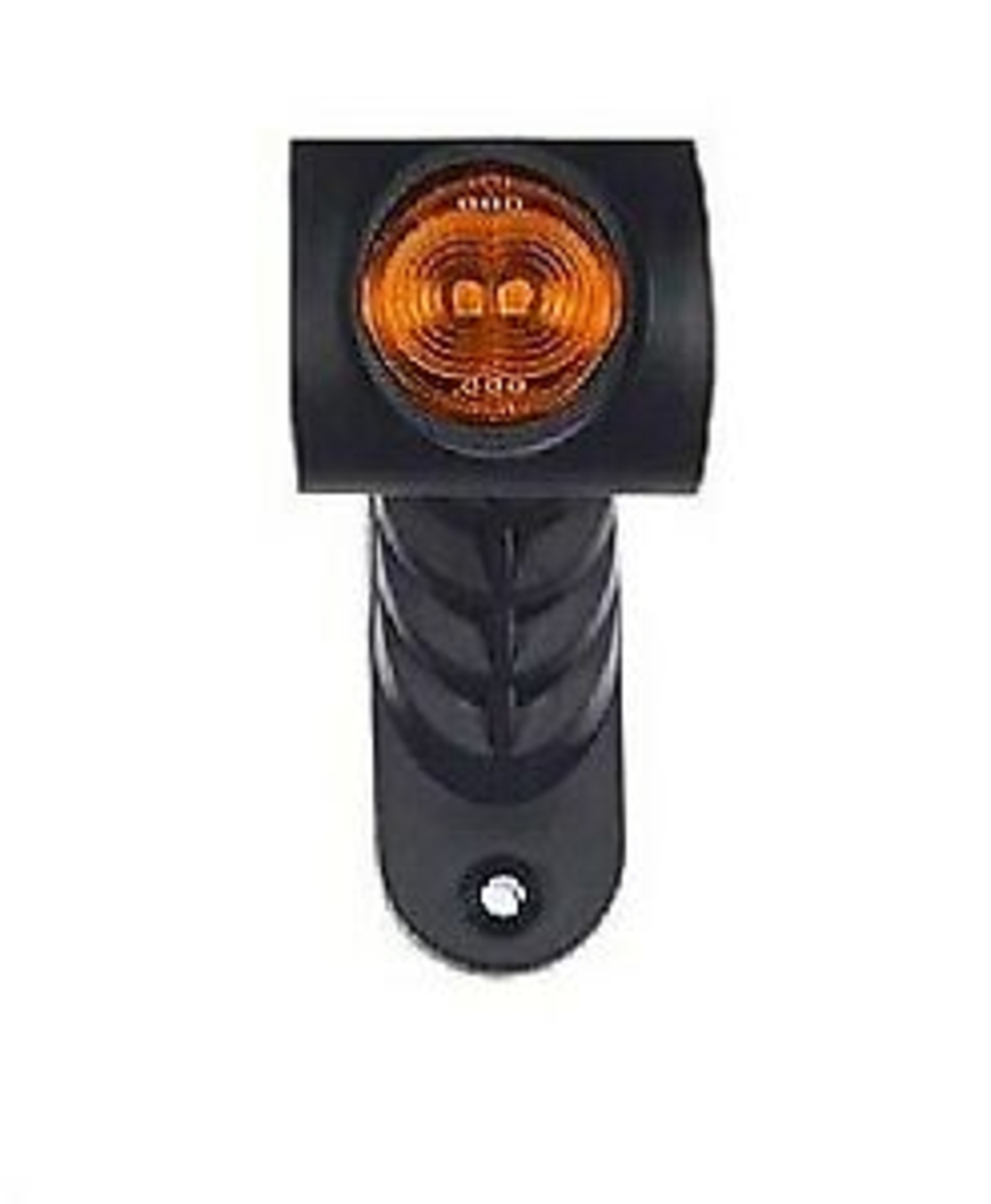 Комплект 2 броя LED Лед Габарит, Рогче, 12.5см, 12V-24V, 3 SMD Диода, Тройна Функция, Червена, Бяла, Жълта Светлина, 3D Светлинен Ефект