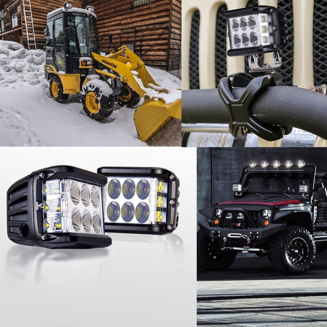 36W LED BAR ЛЕД БАР ДИОДЕН ФАР ПРОЖЕКТОР ХАЛОГЕН 12-24V DUAL