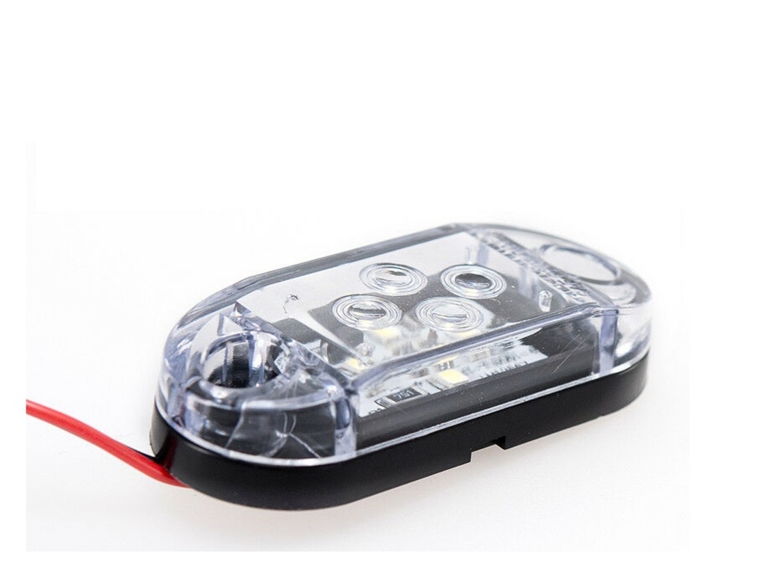 LED Габарит, Бял, Червен, Жълт, Маркер, 4 SMD Диода, 12V - 24V