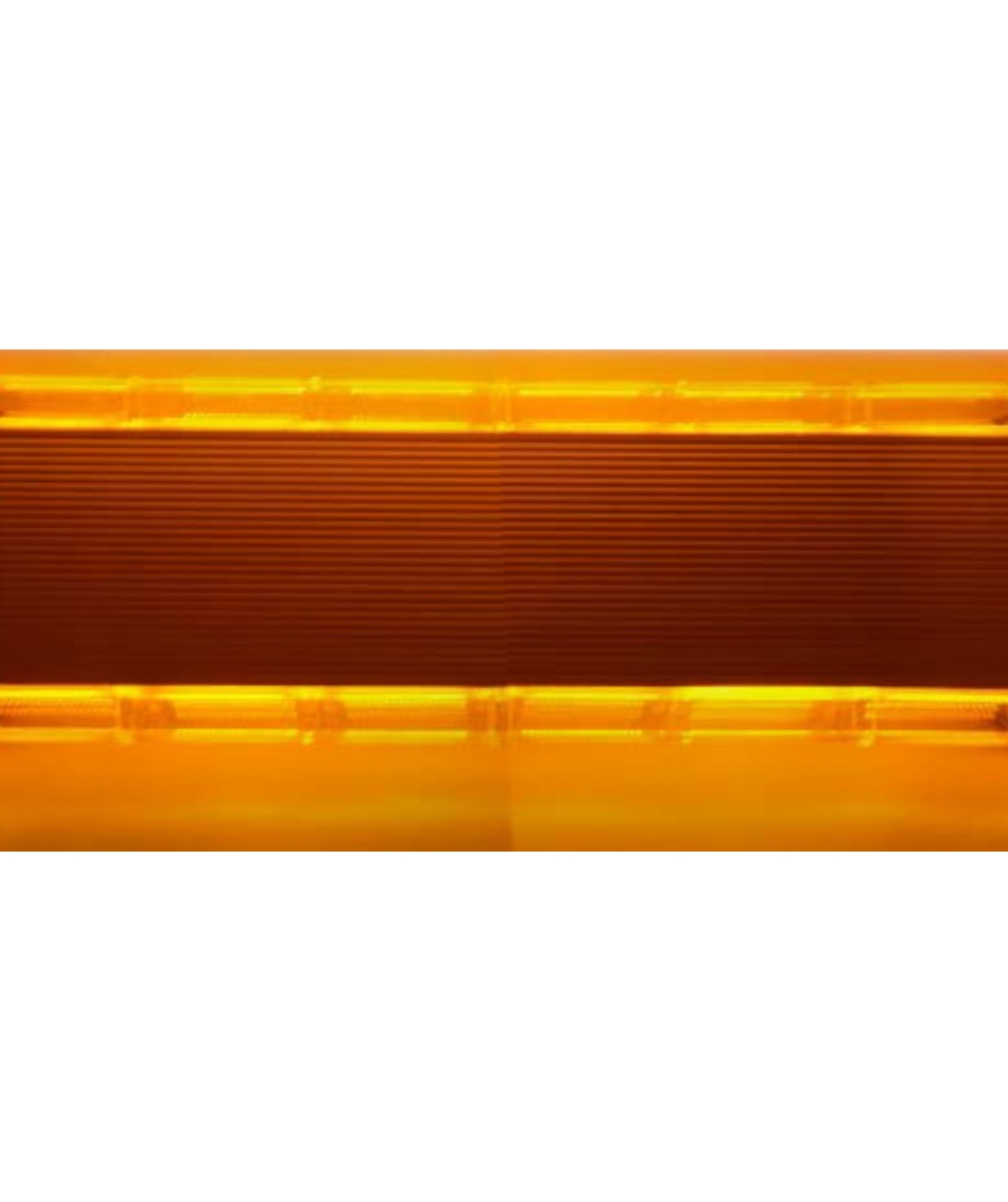 Мощна аварийна сигнална лампа 98 см LED ЛЕД блиц маяк буркан лед бар 12-24V със 16 режима на работа жълта за пътна помощ платформа снегорин багер бус ван и др.