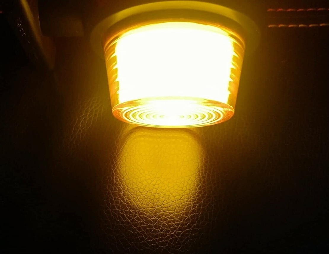 Комплект от 2 броя 12-24V ЛЕД LED Диодни Странични Маркери Рогчета Светлини неон ефект За Камион Ремарке Каравана Кемпер АТВ оранжево-червено 2X MAR949